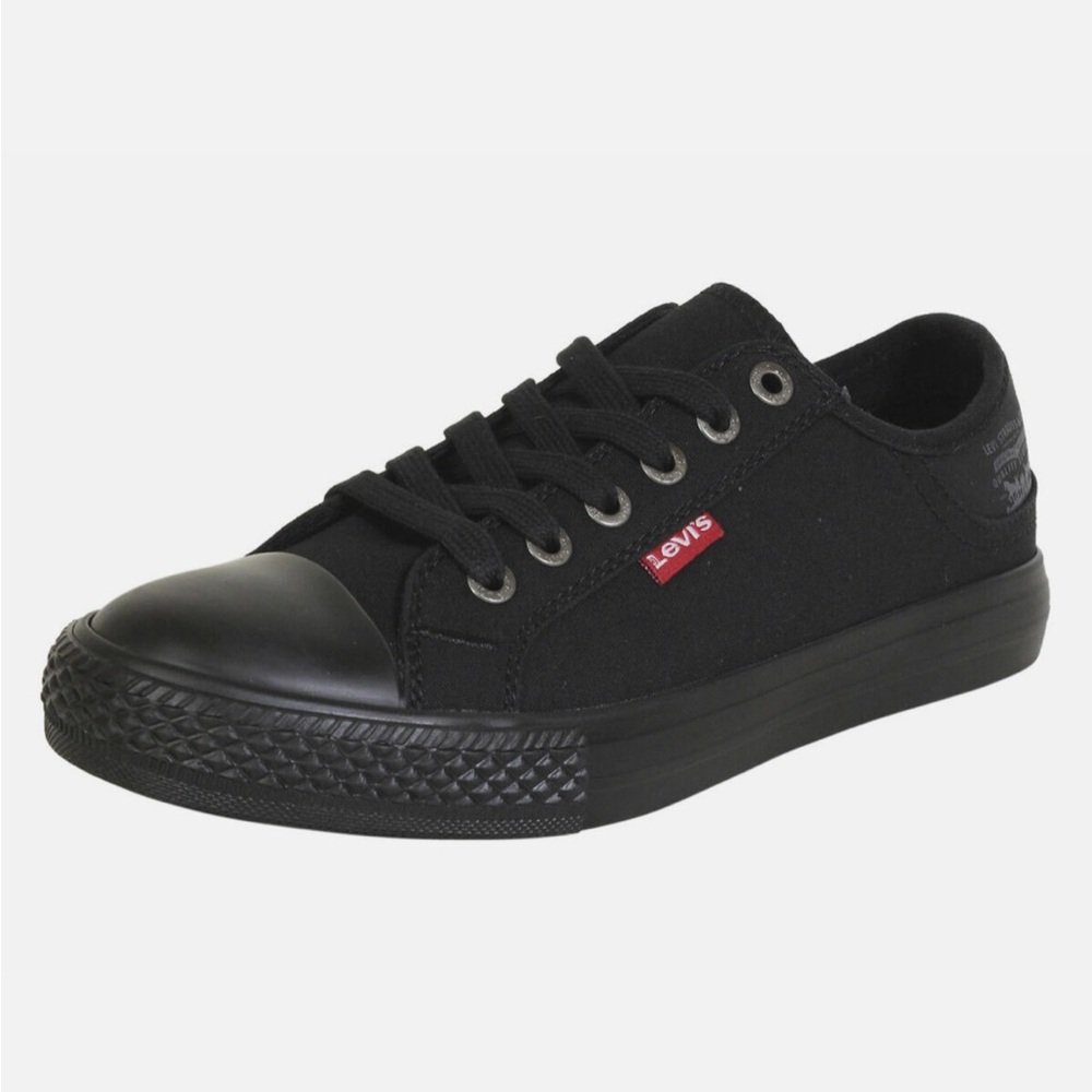 Levi's Women’s Black Canvas Sneakers- Size 8
